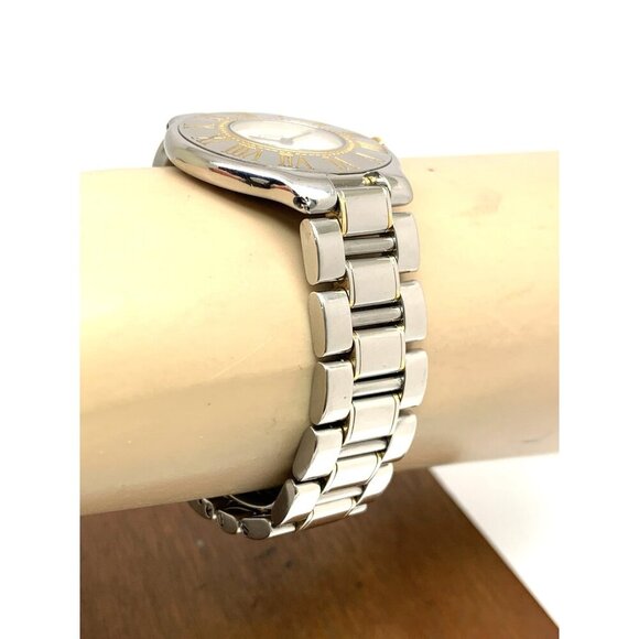 Cartier Must 21 Women\'s Watch Swiss Quartz Silver Dial Two Tone Steel 31mm